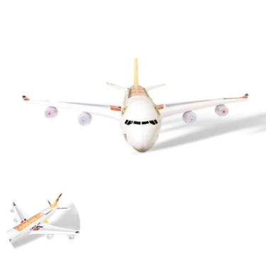 Imagem de Aviao De Brinquedo Com Luzes E Rodas Iluminadas - GBG STORE