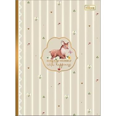 Imagem de Caderno Loveland Brochura Colegial Tilibra -80 Folhas, com Estampa de Raposa (Verde)
