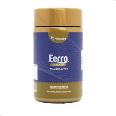 Imagem de Ferro Quelato 34mg (243% V.D.) (1 und. 120 cápsulas)
