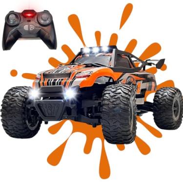 Imagem de Carrinho de Controle Remoto Recarregável Rally Monster, Velocidade e Ação, Diversão para Crianças e Adultos, Presente (Laranja)