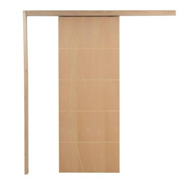 Imagem de Porta De Correr P- Verniz Frisada F01 210x80