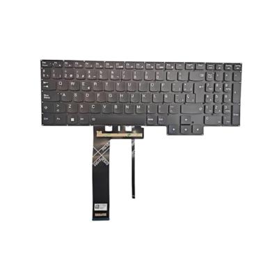 Imagem de Teclado espanhol latino para Lenovo Ideapad Gaming 3-15ARH05 3-15IMH05 3-15ACH05 3-15ACH6 3-15IHU6, Legion 5-15ACH6 5-15ACH6A, Legion 5 Pro-16ACH6 Pro-16ITH6 Teclado retroiluminado (branco