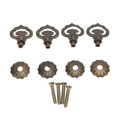 Imagem de Alças de armário antigo estilo vintage gaveta de latão puxa nuvens auspiciosas em forma de cor de bronze ferragens decorativas DIY para caixas de madeira caixas de joias 4