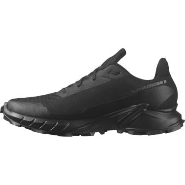 Imagem de Salomon Tênis de caminhada masculino Alphacross 5 Gore-tex, Preto/Preto/Ébano, 11