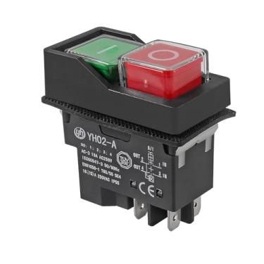 Imagem de 1 peça interruptor eletromagnético IP55 à prova d'água 4 pinos AC250V 16A chave magnética de segurança para máquinas-ferramenta - 4 pinos