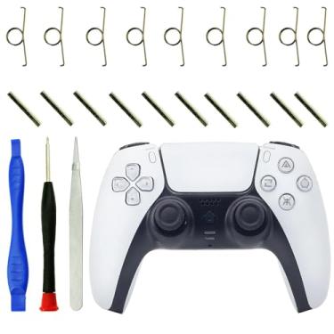 Imagem de CDHKOZ 24PCS Replacement L2 R2 Trigger Button Springs Metal Buckle Cylinders for PS5 Controller Repair Parts, Screwdriver, Tweezer, Open Tools Included.