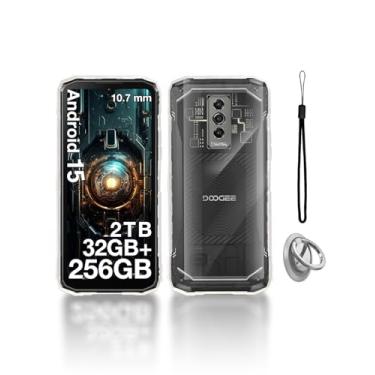 Imagem de KONXISA Capa para DOOGEE Blade 10 Ultra (2025), capa de telefone com fivelas e cordões, capa protetora de material TPU premium, capa protetora resistente a arranhões e quedas, transparente