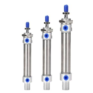 Imagem de FLKPIEGRH Aço Inoxidável Dupla Ação MA Tipo 16/20/25/32/40 mm Furo 10/15/20/25/50/75/80/100/125/150/200/300 mm Cilindro Pneumático Curso (Curso 275 mm, MA32)