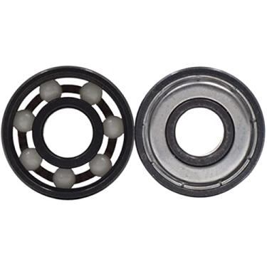 Imagem de Rolamento de esferas de cerâmica de alta velocidade 8 x 22 x 7 mm 8 x 22 x 7 mm para skate (bola de cerâmica branca)