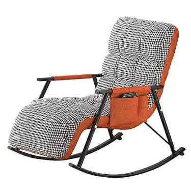 Imagem de ARKORDER Cadeira reclinável, cadeira de balanço, cadeiras ajustáveis para varanda, poltrona de lazer para casa, poltrona, sofá preguiçoso, para sala de jantar, quarto,