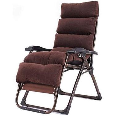 Imagem de Espreguiçadeira de pátio, cadeiras reclináveis dobráveis de gravidade zero para espreguiçadeiras de pátio, adequadas para varanda, jardim, deck, gramado, cadeira de acampamento portátil, suporte para
