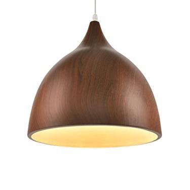 Imagem de CHENKUI Candeeiro suspenso industrial lustre personalizado de alumínio abajur criativo luz pendente artesanato de metal candeeiro suspenso elegante ajustável base E27 para restaurantes comida rápida