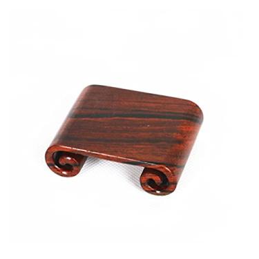 Imagem de Vaso de madeira aquário base de vaso de madeira pedestal de livro vermelho escultura em madeira ornamentos artesanais suporte de exibição estátua de Buda de jade estranha para artes base de suporte de