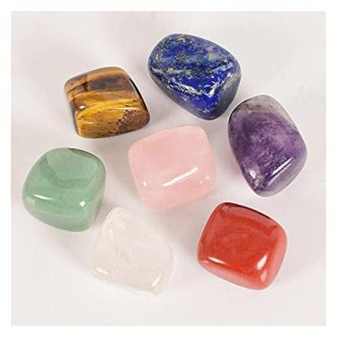 Imagem de URMIBDAI Cheio de textura irregular cristais 7 pedras preciosas coloridas e para aterramento 10-20 mm