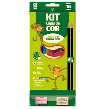 Imagem de Kit escolar - 16 peças + uma borracha + um apontador