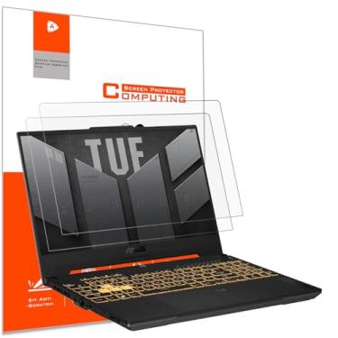 Imagem de YINOVEEN Pacote com 2 protetores de tela antirreflexo de 15,6 polegadas para laptop gamer ASUS TUF de 15,6 polegadas, ASUS VivoBook 15, ZenBook 15/ZenBook Pro 15, Rog Zephyrus G15, TUF A15 F15, filtro