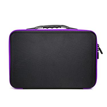 Imagem de Estojo de Armazenamento para Pintura com Diamantes 60 Garrafas Resistente a Impactos e Quedas - Caixa Fechamento Zipper Strass Bordado Múltiplas Transparentes Individuais