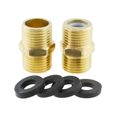 Imagem de MTQY 2 peças de válvula de retenção de latão macho de 1/2 polegada adequada para pia de banheiro, aquecedor de água, trailers, aquário, piscina