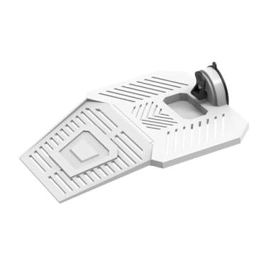 Imagem de KiBcsLic Plataforma para tartarugas tomarem sol, plataforma antiderrapante, removível para répteis, terraço para animais semi-aquáticos e aquários, White L