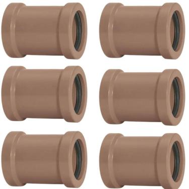 Imagem de Luva De Correr 40Mm Pvc Encanamento Conexão Kit 06 Un