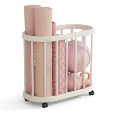 Imagem de Cesto Organizador Rodinhas Carrinho Multiuso Roupa Objetos Acessorios Banheiro Quarto Cozinha Salao Casa carrinho organizador multiuso