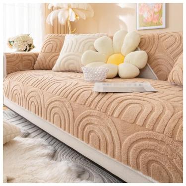 Imagem de SPXMQSS Capa para sofá, capas de sofá espessas antiderrapantes e macias, capas de almofada laváveis, capa de sofá universal em forma de L, protetor de móveis B 110 x 110 cm