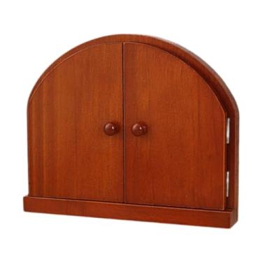 Imagem de WeiLaiKeQi Tampa de tomada de porta de madeira, fácil de instalar, à prova de poeira, placa de interruptor de luz, moldura decorativa para parede, Marrom Avermelhado