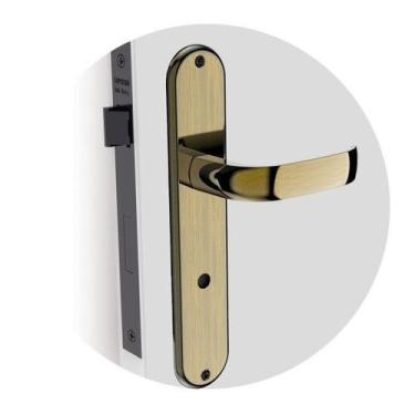 Imagem de Fechadura Icaro Banheiro Espelho Antique Brass 55mm Soprano