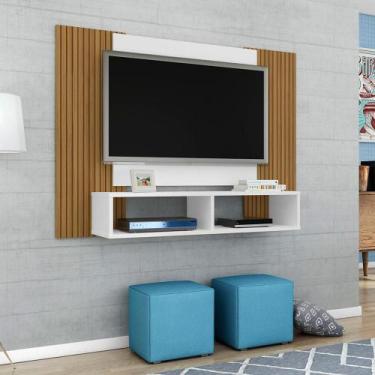 Imagem de Painel Sala para TV até 48 Pololegadas Navi - Móveis Bechara, Branco/R
