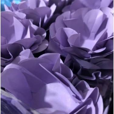 Imagem de Forminhas para Doces Finos - Kit 40/120 Formas Flor Decorativas | Ideal para Casamentos, Festas e Cupcakes (Style - Lilás Candy,120)