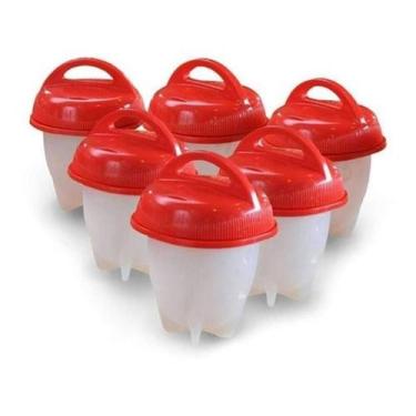 Imagem de Kit 6 Formas Copo Silicone Egg Boil Pote Para Cozinhar Ovos - Não Info