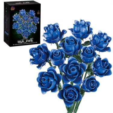 Imagem de youeefy 3 in 1 Cherry Blossom Tree House Building Blocks Set, 1000+ PCS DIY Architecture Model for Adults & Teens 14+, Miniature Decor with LED Lights, Creative Gift for Birthday & Christmas (Blue)