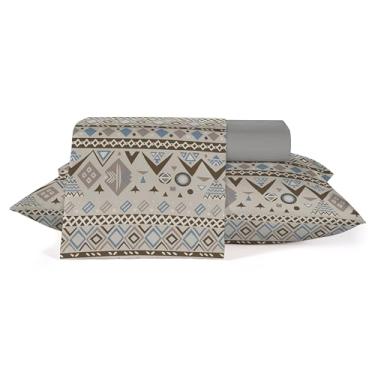 Imagem de Jogo Roupa de Cama Duplo Solteiro, 50% algodão 50% poliéster 160 fios Teka Classic