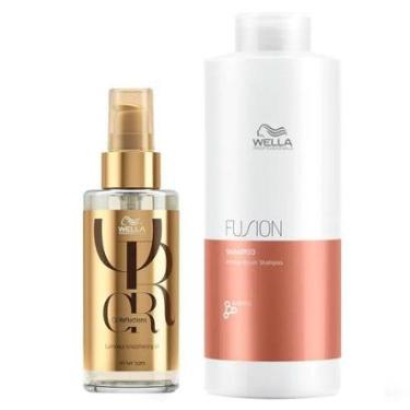 Imagem de Wella Professionals Kit - Shampoo Fusion + Óleo Oil Reflection Kit-Unissex