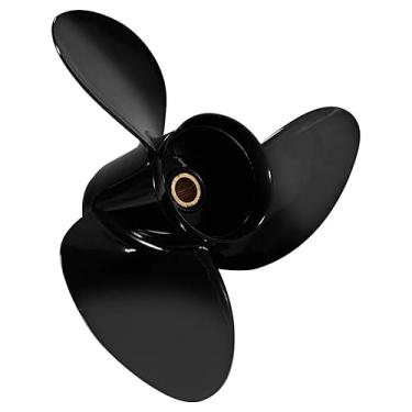 Imagem de VQPROPs Hélice de barco de alumínio de 40 x 45 cm, compatível com motores de popa Suzuki 150-300 HP, atualização OEM 99105-00800-185, 3 lâminas, dente de 15 estrias, motores de passo de 40 x 45 cm, RH