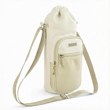 Imagem de Bolsa Térmica (MARFIM COM BEGE) GALANTE para Garrafa de 1,5 LITROS ml em Couro Sintético - Coleção Cores VERÃO 2026