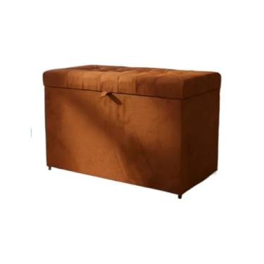 Imagem de Banqueta Decorativa Com EspaçO De Armazenamento - FáCil Acesso(TERRACOTA,Pés em PVC)