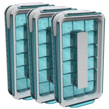 Imagem de ICEBREAKER POP 2.0 2024: Faça e sirva gelo sem nunca tocar no gelo | A bandeja de gelo de silicone sanitário para freezer | Bandejas de gelo patenteadas para freezer | Esta máquina de cubos de gelo