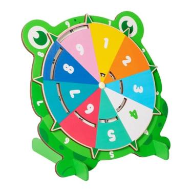 Imagem de predolo Tabuada de Multiplicação 99 em Madeira com Prato Giratório, Brinquedo Educativo para Aprendizagem Inicial de Matemática para Meninos e Meninas