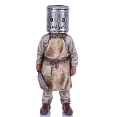 Imagem de Funny Garden Gnomes Figurine,Gothic Statue for Outdoor Halloween Decors Indoor Bookshelf Table Spooky Decor Horror Enthusiasts Collectible Gift (4.5 Inch)​