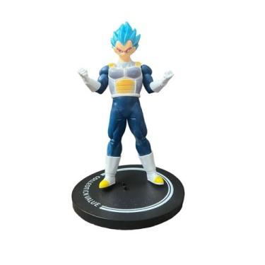 Imagem de Boneco Miniatura Vegeta super sayajin com suporte - Dragon Ball Z