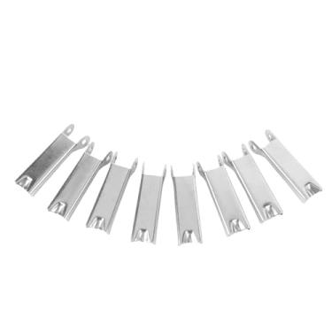 Imagem de KUIDAMOS Trava de Segurança de Gancho de Aço Inoxidável Durável para Ganchos de Guindaste 8 Peças para Equipamentos de Oficina (35mm)