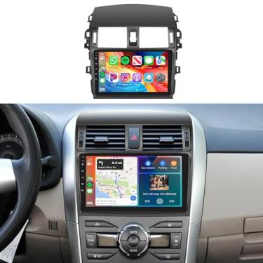 Imagem de Rádio de carro estéreo para Toyota Corolla 2009-2013 2 + 64G, tela sensível ao toque de 9 polegadas/Android 15/Wireless CarPlay/Android Auto/DSP EQ/Navegação GPS/WiFi/Bluetooth/FM/RDS/SWC/HD