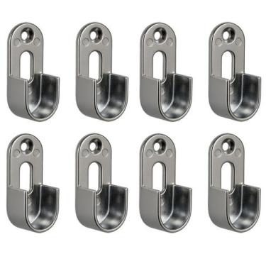 Imagem de Suporte Cabideiro Tubo Oblongo Oval Armário Guarda Roupa - Grampast, 8