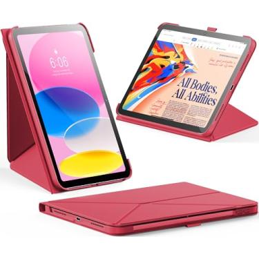 Imagem de INFILAND Capa para iPad (A16) 11ª geração 11 polegadas 2025, iPad 10ª geração 10,9 polegadas 2022 – Capa magnética fina de origami com suporte para lápis, suporte multiangular, despertar/hibernar