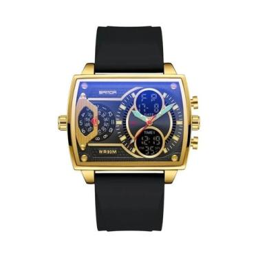 Imagem de Relógio Digital Esportivo Masculino Com Grande Mostrador, À Prova d'Ág