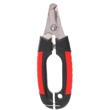 Imagem de Alicate Cortador de Unha para Cães e Gatos, Aço Inoxidável, Preto e Vermelho, 16.5cm x 8cm, Modelo PT-2662