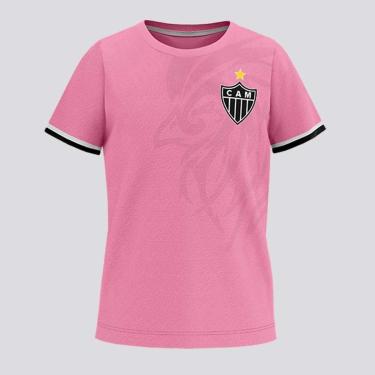 Imagem de Camisa Atlético Mineiro Troféu Infantil Rosa-Unissex