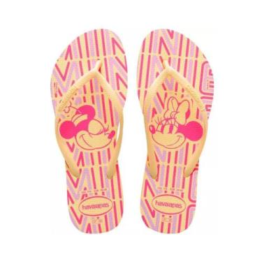 Imagem de Chinelo Havaianas Slim Mickey & Minnie Mouse Disney Feminino Personage