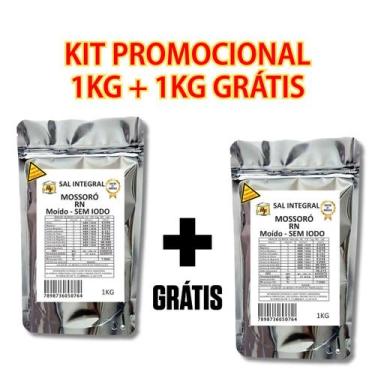 Imagem de Sal Livre De Iodo, Moído, Totalmente Integral 2 Kg. - Cimsal